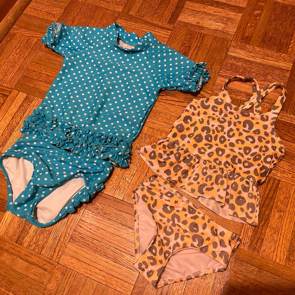 3T bathing suits - Ruffle Butts & Cat and Jack